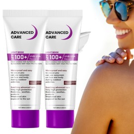 Sun Cream SPF 100, Anti-Ageing Sun Protection SPF 100, Sun Cream for Face and Body, Sunscreen SPF 100, UV Protection Sunblocker for Outdoor Sports - Waterproof, Soothing (2)