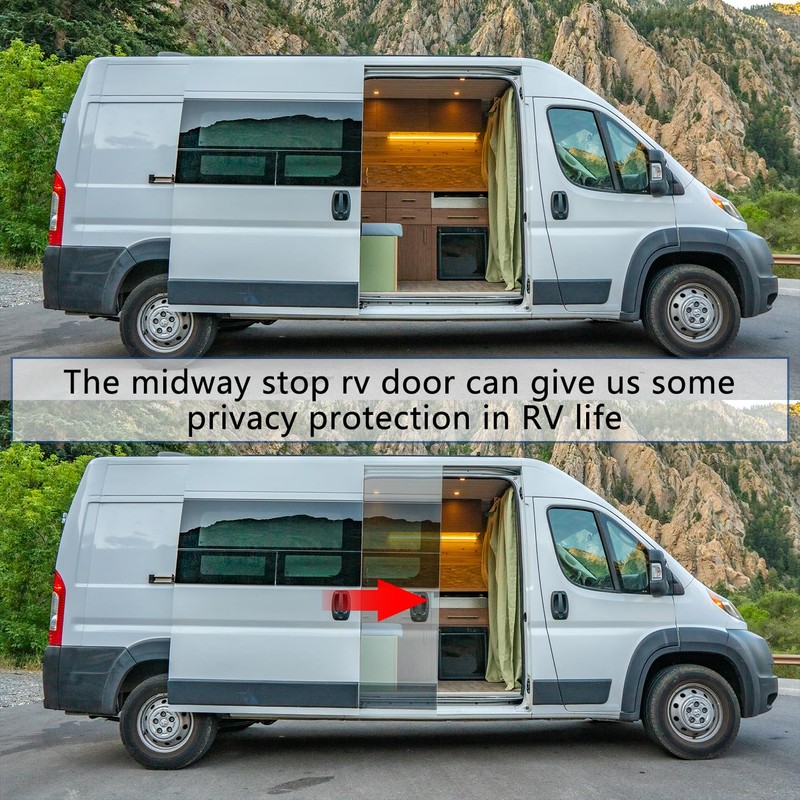 Aluminum Sliding Door Stopper for Van RV mods Replacement for