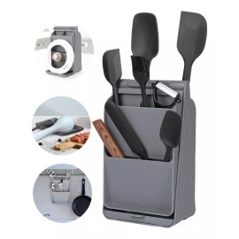 Seasky Porta Cubiertos 8 Compartimentos Soporte Tapa Ollas 2 Caras