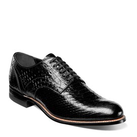 STACY ADAMS mens Madison oxfords shoes, Black Snakeskin - 55, 11 US