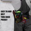 KUNN Tool Pouch with Belt Clip - Adjustable 1.5-Inch Belt