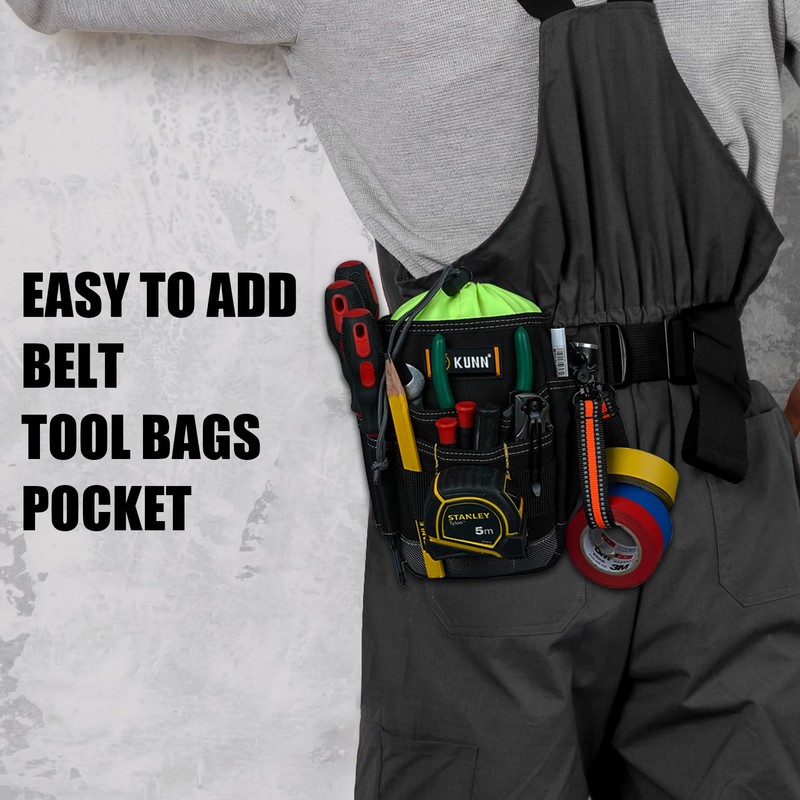 KUNN Tool Pouch with Belt Clip - Adjustable 1.5-Inch Belt