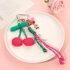 BVGA Cherry Bag Charms Keychain Cute Cherry Paracord Purse Charms