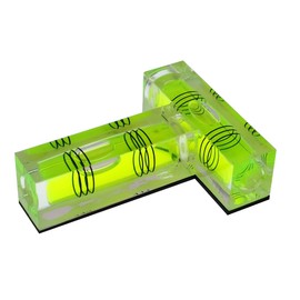 umei Mini Spirit Level T, Magnetic Function, Transparent, Modern, Transparent, Spirit Level, without Chain, 55 x 40 x 17 mm, 29 g