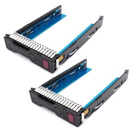 2-Pack 3.5" SAS SATA HDD Tray Caddy Replacement for HP Gen8 Gen9 LFF Drive Tray DL380P DL360P DL160 DL380 DL560 DL385 G8 651314-001 651320-001 series (Not fit for 2.5" series)