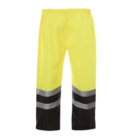 JORESTECH Light Weight Waterproof Rain Pants ANSI/ISEA 107-2015 Class 3 Level 2 Black and Yellow (4X-Large)