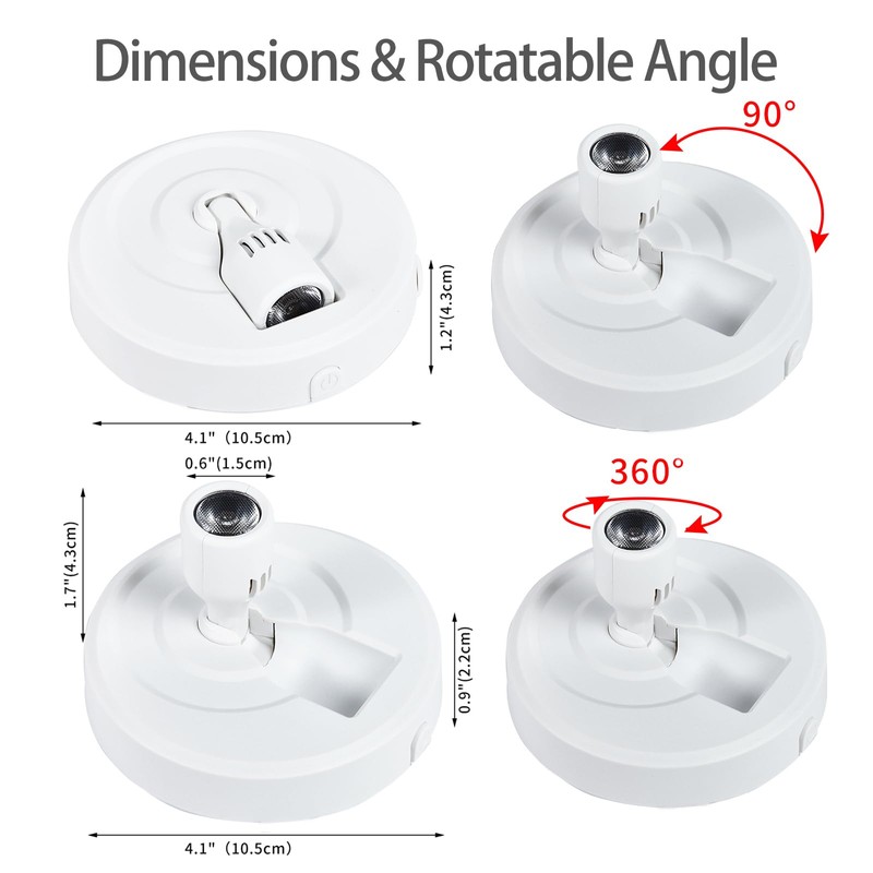 Wireless LED Spotlight Indoor with Rechargeable Battery Operated, Uplighting Indoor