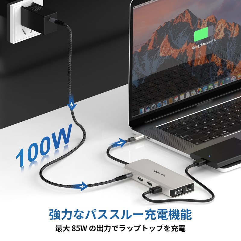 WAVLINK USB Type-C Hub HDMI 4K Output 12-in-1 Multifunction Adapter