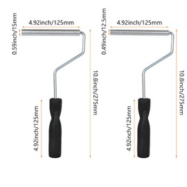 FVIEXE Fiberglass Roller Tools Kit Set of 5, Bubble Paddle Tool Fiberglass Resin Repair Kit, Bubble Roller Fiberglass Laminating Resin Kit for Tub Shower Bathtub Boat Repair