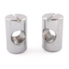 SD Products CDZP0100-20 Cross Dowel Barrel Nuts, Zinc, M8 x