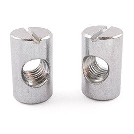 SD Products CDZP0100-20 Cross Dowel Barrel Nuts, Zinc, M8 x 20, Set of 20 Pieces