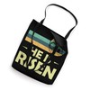 He Is Risen Sun Resurrection Easter Christian T-Shirt Tote Bag