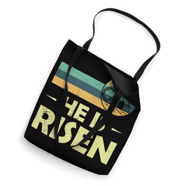 He Is Risen Sun Resurrection Easter Christian T-Shirt Tote Bag