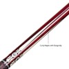 Collapsar CH01 Pool Cue with Soft Case,Burgundy Curly Maple with