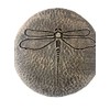 Solid Rock Stoneworks Round Dragonfly Stepping Stone- 1in Tall x