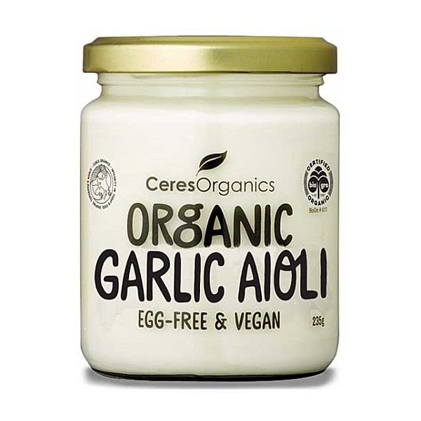 Ceres Organics Garlic Aioli Egg Free 235g