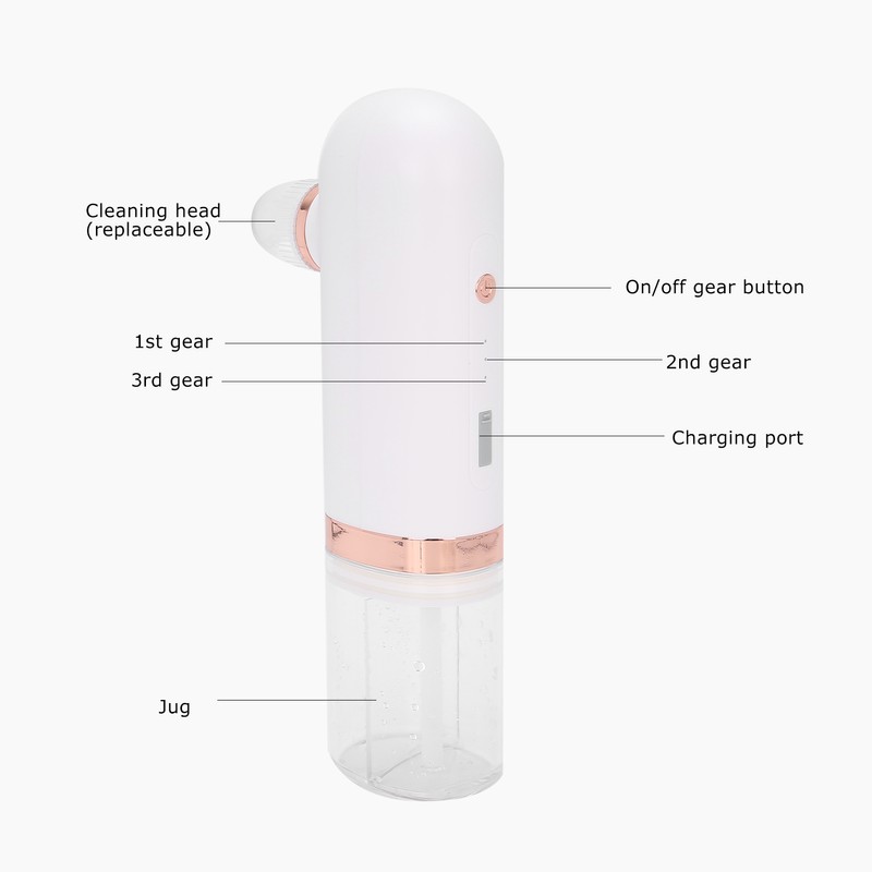 Small Bubble Pore Cleaner 4 Suction Head Electric Blackhead Removal