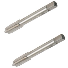 Aopin M9 x 1 Taper Hand Tap HSS Metric High Speed Steel Hand/Machine Use Straight Flute Thread Taps, Used to Create New Threads, Redscrew Damaged and Jammed Screws, 2 Pieces