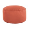Sorra Home Sunbrella Corded Pouf Cushion - Round, Outdoor Stuffed