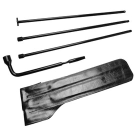 LECWOF Spare Tire Tool Kit with Leather Bag Set Replacement 2005-2018 fit for Nissan Frontier Titan Pathfinder Fit for Infiniti Jx35 Qx4 Qx56 Qx60 fit for Amanda Xterra 2005-2015