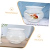 ULTECHNOVO Plastic Fish Tank Small Round Aquarium for Goldfish Betta