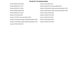 Tusk Rear Brake Caliper Support w/Brake Disc Guard Blue Compatible with Yamaha YZ250X 2016-2025/YZ250 2006-2025