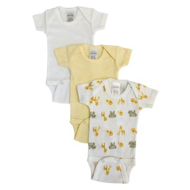UD_Baby Boy, Baby Girl, Unisex Short Sleeve Onezies Variety (pack Of 3) Nc_0235
