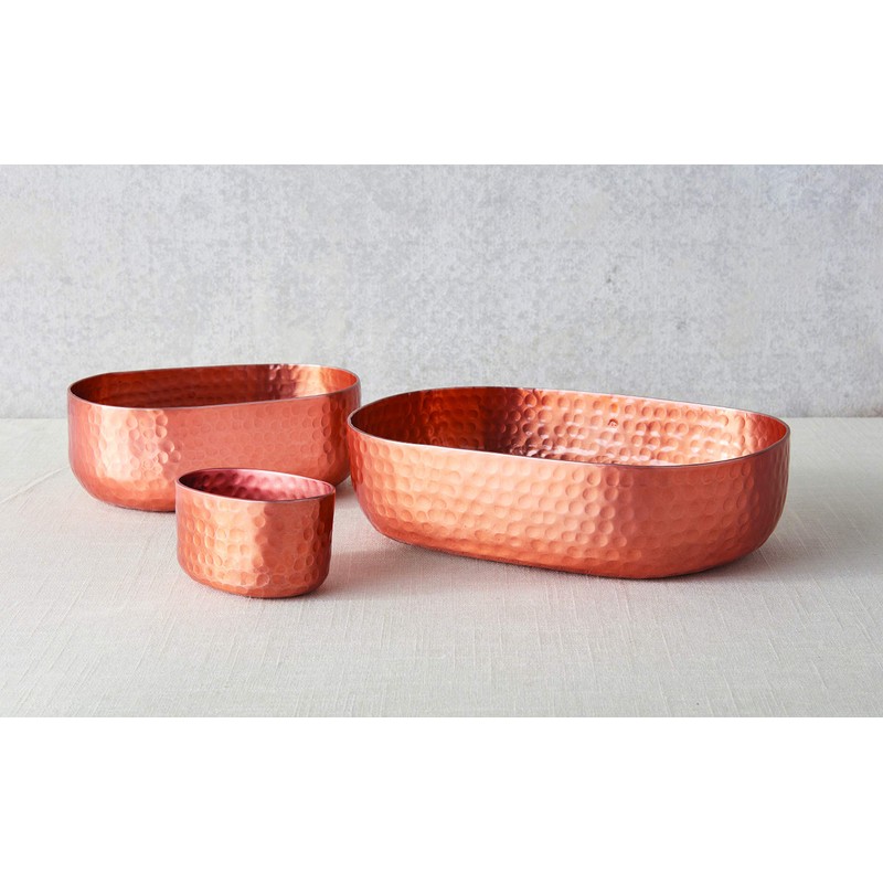 American Metalcraft ASPC Hammered Aluminum Sugar Packet Holder, Copper, 6-Ounces