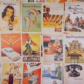 32 sheets of postcards, vintage postcards, old fashioned old European buildings Travel postcards (14 x 10 cm).