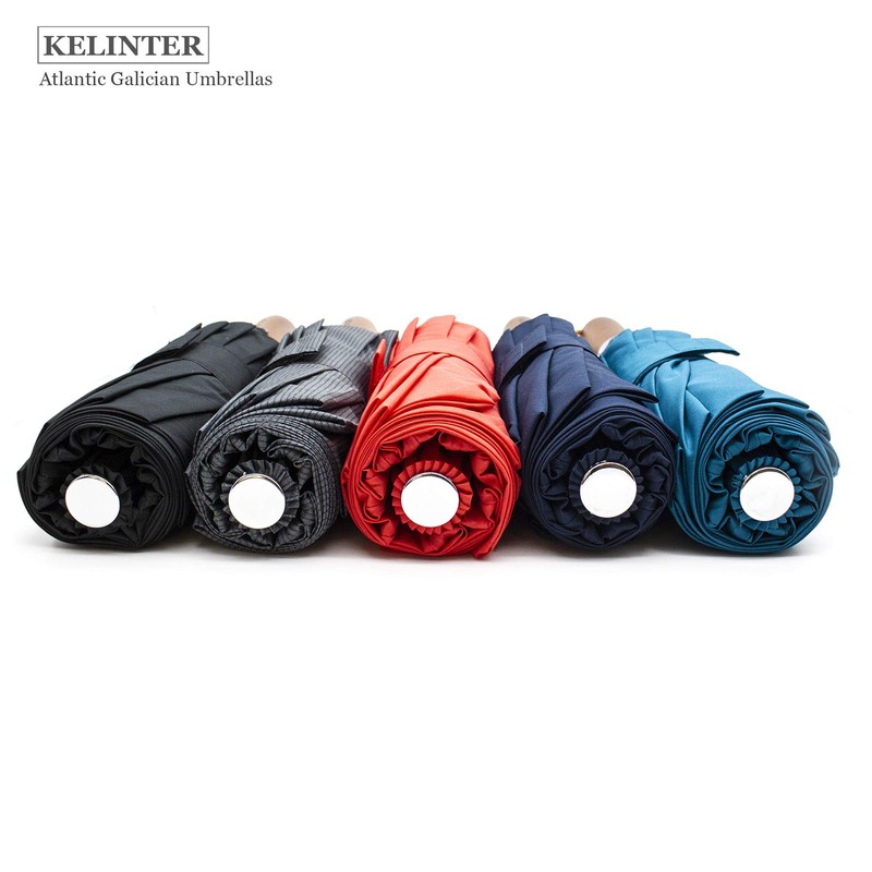 KELINTER® Wooden Handle Windproof Folding Umbrella with Auto Open and