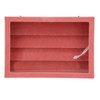 Pin Display Case Pink Large Elegant Solidwood Dustproof Glass Window