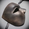ILOVEMASKS Mens Phantom of The Opera Black with Spray Painted