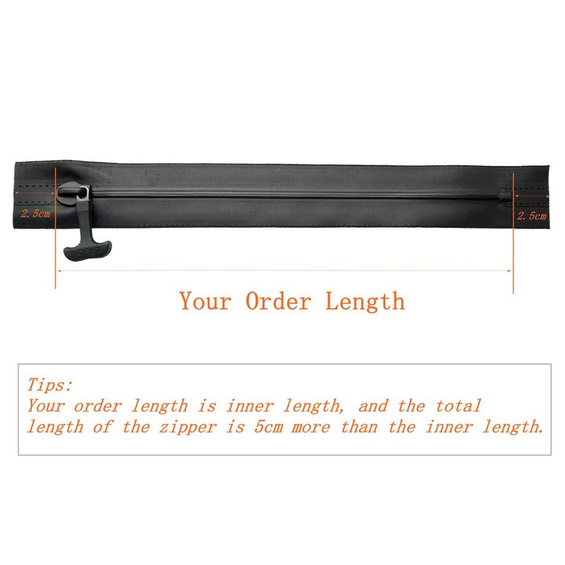 8# Nylon Zipper Airtight Waterproof Zipper TPU Coated for Waterproof