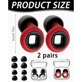 IPNSDON 2pairs Ear Plugs Motorcycle Moto Earplugs, 27 dB Earplugs for Sleeping, Hearing Protection, Concerts, Work, Study, Swimming, Snoring, Music Festivals