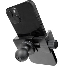 Phone Holder with 25mm Ball Head Adapter, Compatible with RAM Mounts, B Size, Double Socket Arm and Bike Phone Mount for 4.7"-7.2" Smartphones