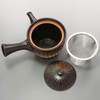 Ichikyu 585-18 Mino Ware Teapot, Bizen-style Sori Shape, Made in