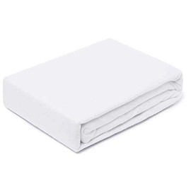 EXKLUSIV HEIMTEXTIL Molton Fitted Sheet 100 x 200 cm White