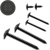 100 AUPROTEC Tapping Screws Phillips Flat Head with Washer Black