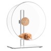 BUCATSTATE Hamster Wheel Silent 12.5inch, Acrylic Hamster Exercise Wheel with