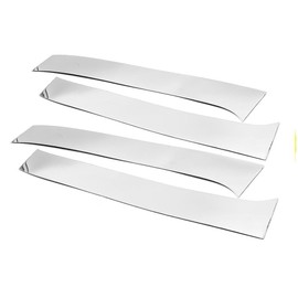 alittlepanda Stainless Steel Chrome Polished Stick-On Side Door Pillar Post Trim Set Compatible with 2016-2020 Tacoma