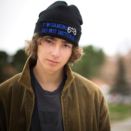 Kapyiupo Do Not Disturb Gaming Socks Novelty Gamer Hat Funny Unisex Socks Cap for Kid Teen Men Women Game Lovers