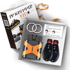 Extra-Partss Self Programmable Car Remote Replacement Kit for Dodge IYZ-C01C or M3N5WY783X fit Grand Caravan 2008 2009 2010 2011 2012 2013 2014 2015 2016 Pairing 2 Keys