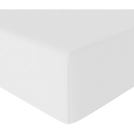 Premium Soft Microfiber Fitted Sheet – Single Size, Deep Pocket (12 inch / 30 cm), White