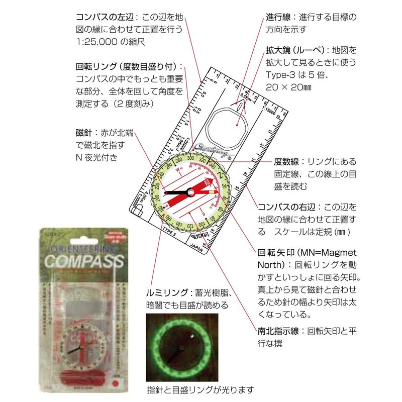 YCM Orienteering Compass Type 1 1714