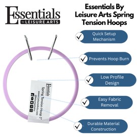 Essentials By Leisure Arts Arts Spring Tension Hoop 5"