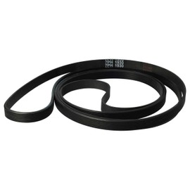 vhbw V-Belt Replacement for 481281728437, 647070060, 620003342, 669956, 606532, 562036 for Tumble Dryer - 193 cm Black