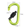 Aluminium Alloy Heavy Duty Clip Lock Carabiners, Multi-function Quick Clips,