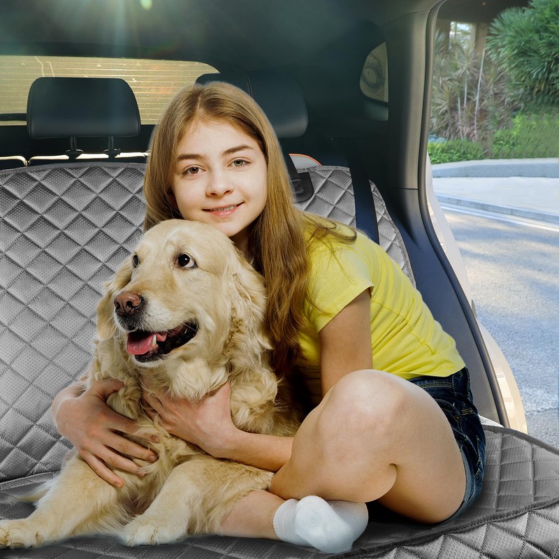 PETICON Waterproof Scratchproof Pet Bench Seat Covers for Cars, Trucks,