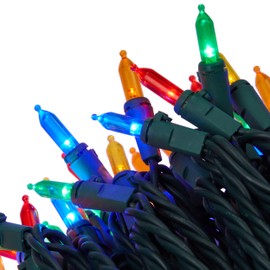 5 STAR BUYER RATED Holiday Living 100-Count 24.75-ft Multicolor LED Plug-in Light Set for Indoor/Outdoor Use