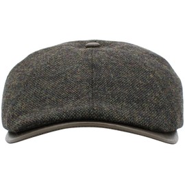 KBL-116 Olive S/M Popular Classic Newsboy Gatsby Cabbie Ivy Ascot Flat Cap Hat Collection Mens Fashion Wool